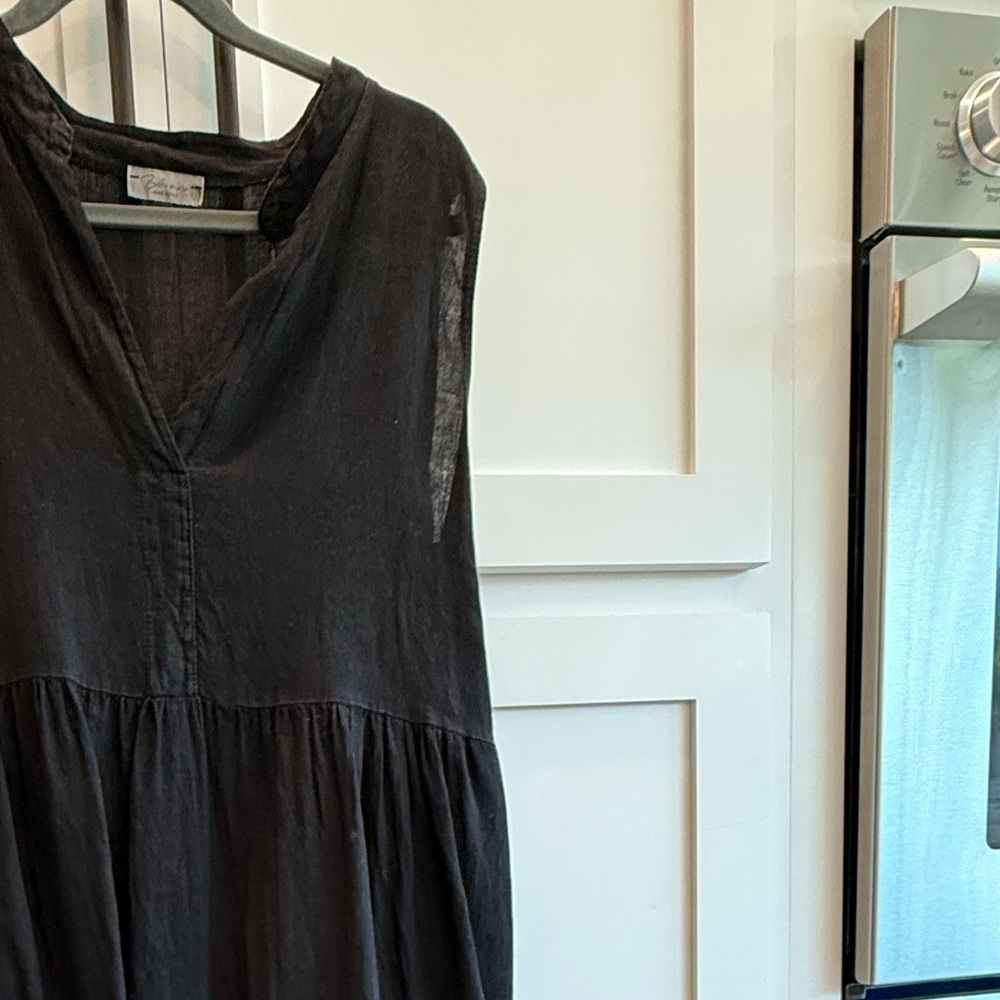 Dark Gray Linen Fabric